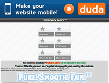 Tablet Screenshot of drinkmaryjanes.com